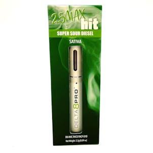 Photo of 2.5mL Max Hit Disposable Vape Delta 8 THC/HHC/Delta 8 THCO/THCP/Delta 10 THC- Super Sour Diesel