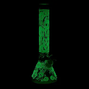 Photo of The Monarch Glow-In-The-Dark Beaker Bong