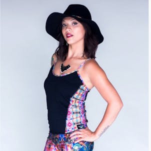 Photo of Jumbie Art Bastet Spaghetti Top