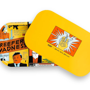 Photo of GRAV Box Brown Metal Rolling Tray w/Magnetic Lid