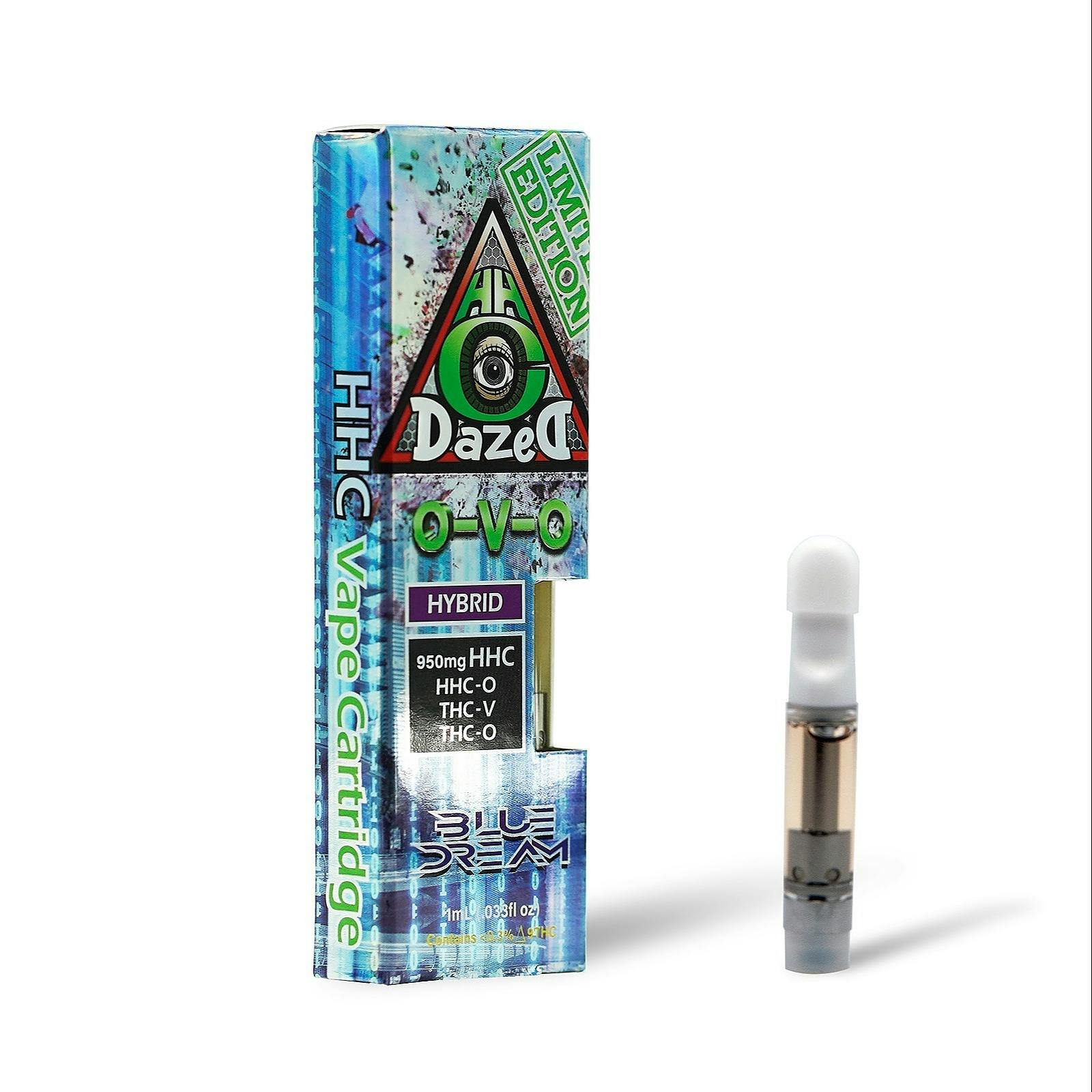 DazeD8 Blue Dream HHCO + THCV + THCO Cartridge — 1 Gram Leafly