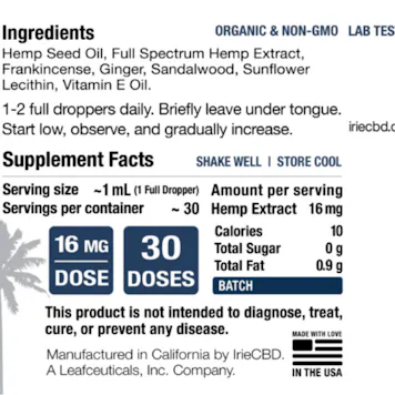 Photo of irie CBD Lifeline Blend