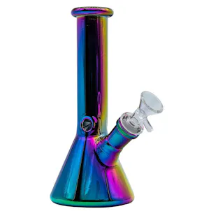 Photo of LA Pipes 8” Iridescent Glass Beaker Bong