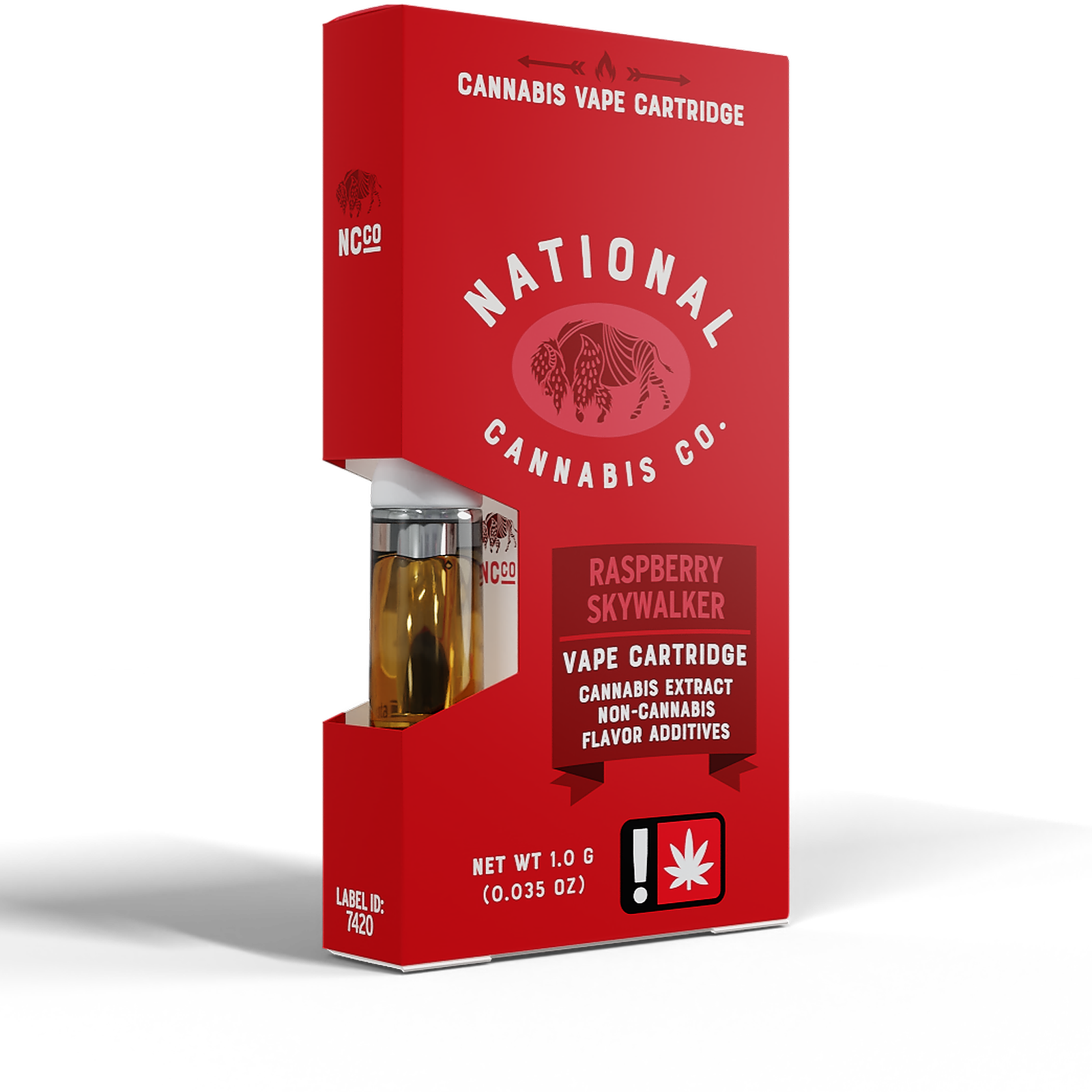 National Cannabis Company: Raspberry Skywalker - Cartridge 1g | Leafly