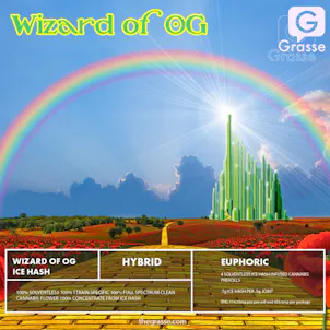 Photo of Wizard of OG Solventless Ice Hash Infused PreRoll 2g 4 Pack