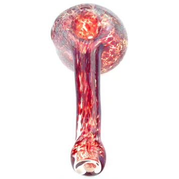 Photo of 4.7"Lava Red Frit Glass Hammer Bubbler
