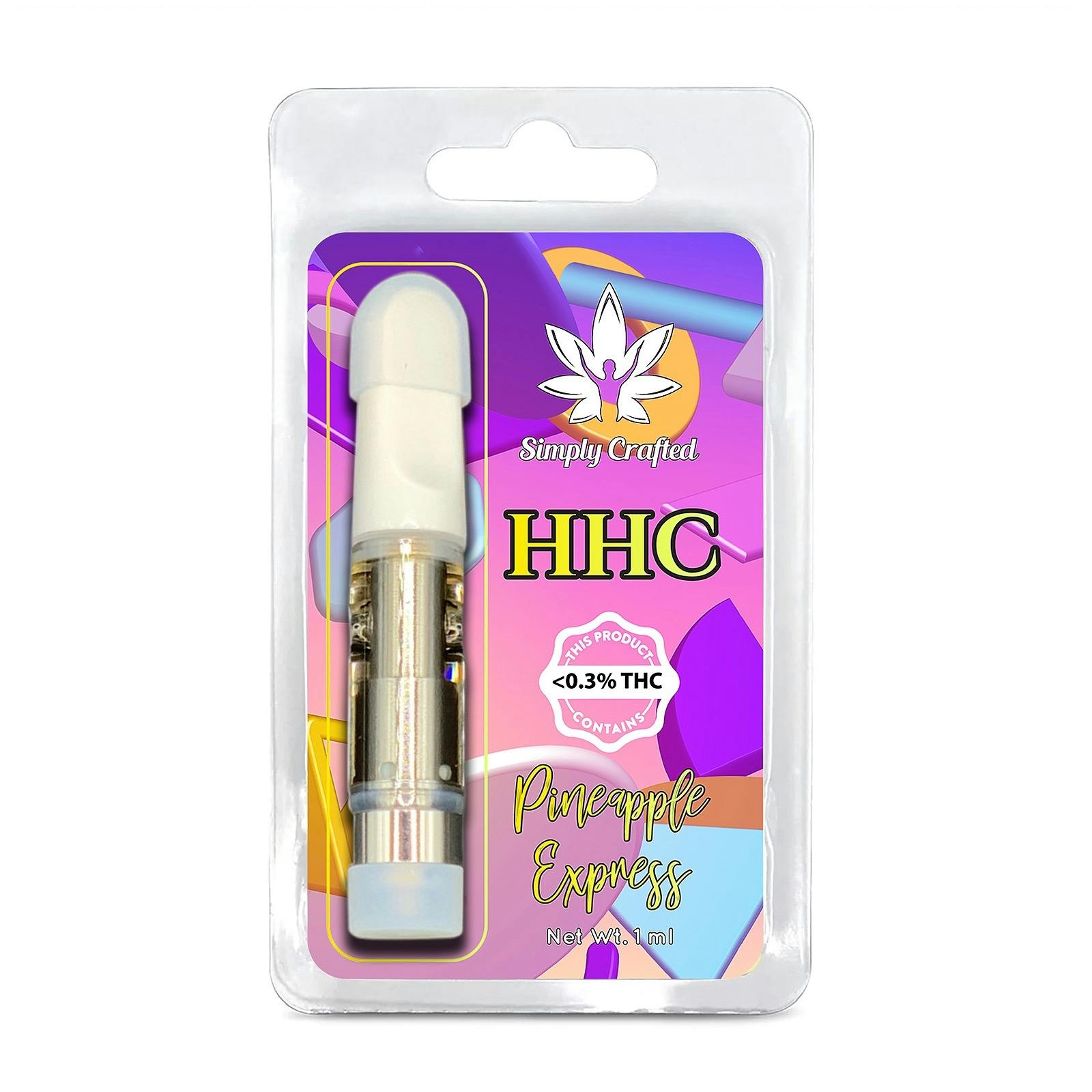 Simply Crafted Pineapple Express Live Resin HHC Vape Cart Leafly