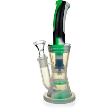 Photo of 8" Silicone Rig w/ Translucent Hourglass