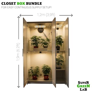 Photo of π€π Closet growbox - Lights, ventilation and climate control bundle