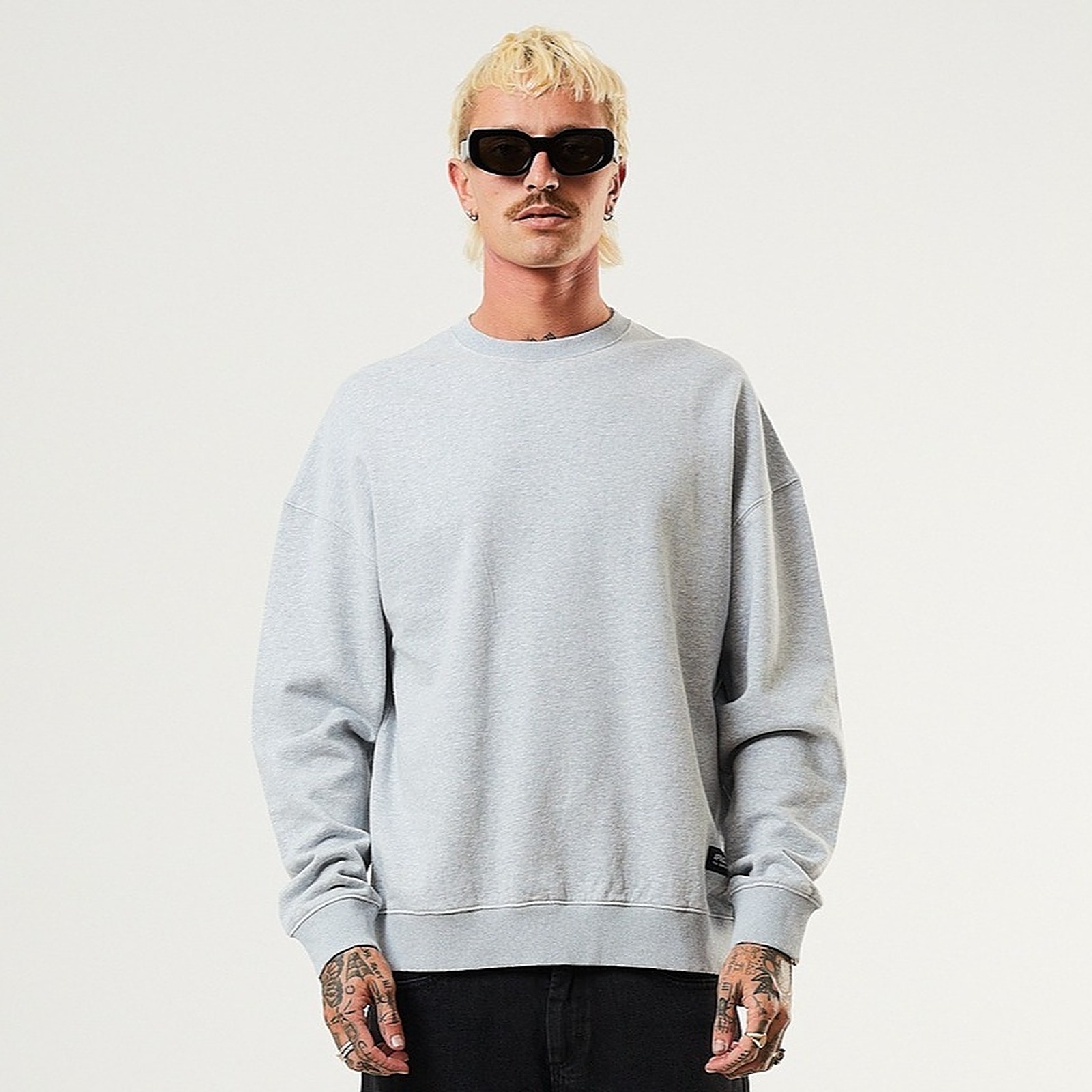 AFENDS』Hemp Panel Crew Neck Jumper 『AFENDS』Hemp Panel Crew Neck