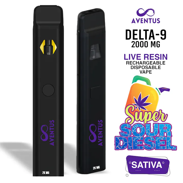 Zaleaf: AVENTUS8 Disposable Vape Delta 9 Super Sour Diesel Sativa | Leafly