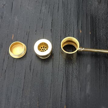 Photo of "Popeye" Pipe - Uniquely Designed Cleanable Brass Pipe from Hawai'i