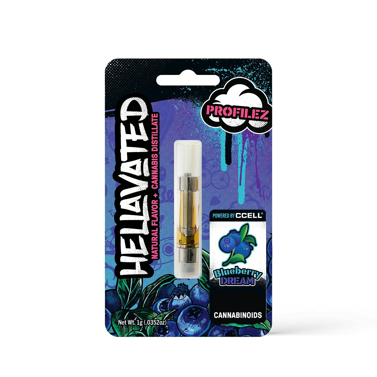 Hellavated Blueberry Dream Profilez Cartridge 1g Leafly