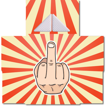 Photo of All-in-1 Weed Case, Grinder & Rolling Tray - Middle Finger