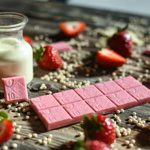 Photo of Strawberry Crunch Chocolate Bar 1000mg