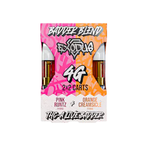 Photo of Pink Runtz X Orange Creamsicle Duo Cartridges THC-A + HXY9-THC + Delta 8 Live Resin 2G