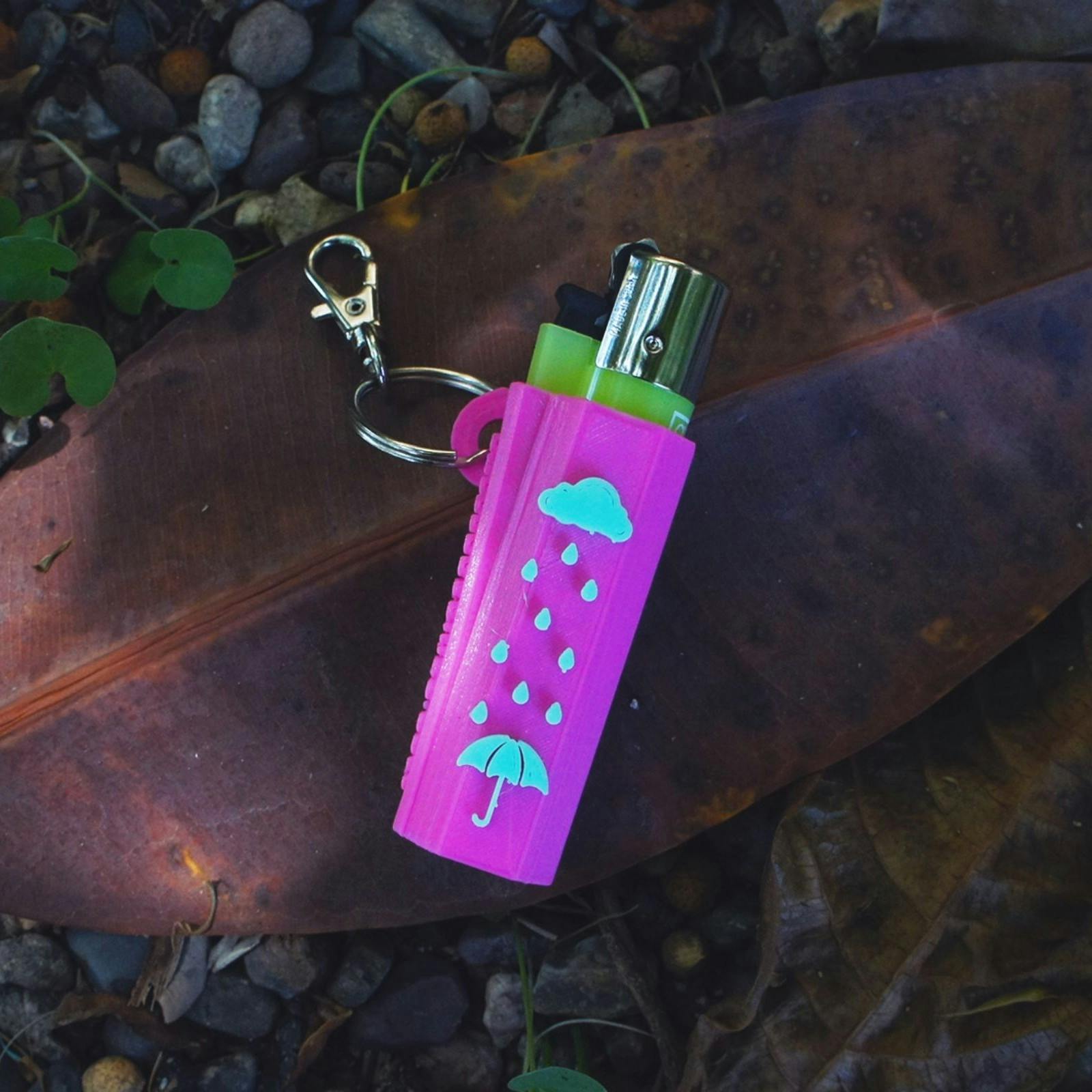 The Terrapin Co. Studio Terrapin "Pink Rain Clouds" Lighter Case