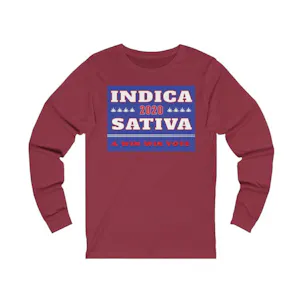 Photo of Indica/Sativa A Win-Win Vote Men’s LS Shirt