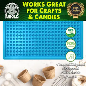 Photo of Half Dome Wax Melt, 0.54mL, 475 Cavity, Half Sheet, Blue