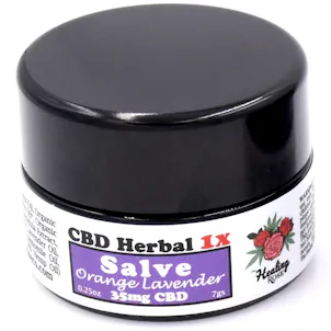 Photo of Mini Orange Lavender with Chamomile 1X CBD Herbal Salve (35mg CBD, 0.25oz)