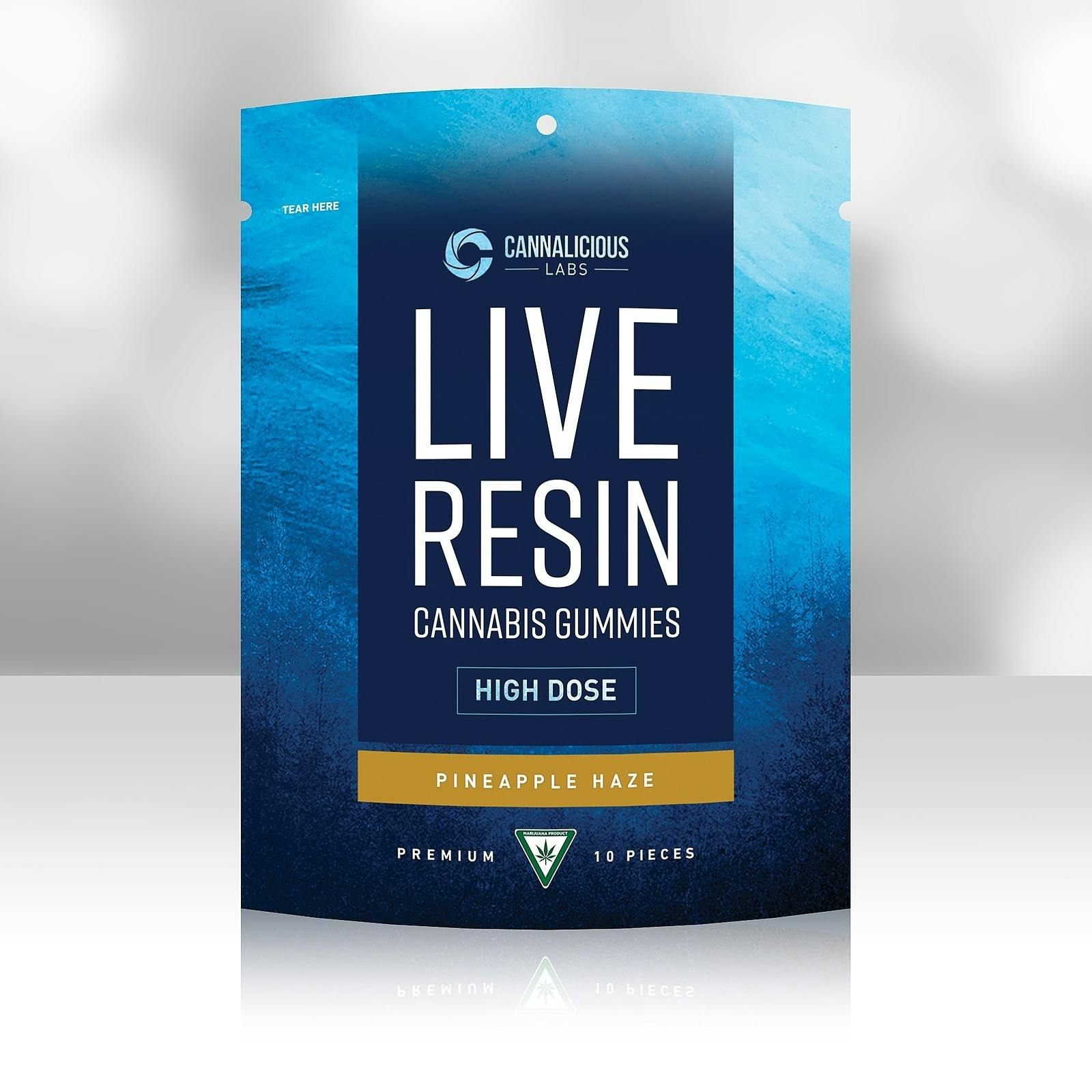 Cannalicious Labs Pineapple Haze Live Resin Gummies Leafly