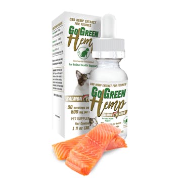 Product image for GoGreen Hemp CBD Salmon Feline Tincture 500mg