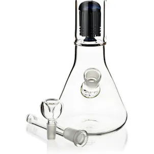 Photo of 14" Beaker Bong w/ Single Tree Perc, by Crystal Glass