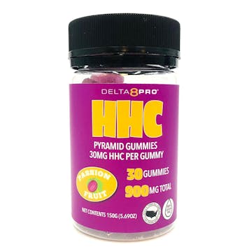 Photo of 30mg HHC/10mg CBN Pyramid Gummies 30 Count Passion Fruit