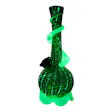 Product image for Noble Glass Glow in the Dark Ribbon Bong - 12in