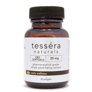 Photo of Tessera Naturals Broad Spectrum CBD Softgel Capsules