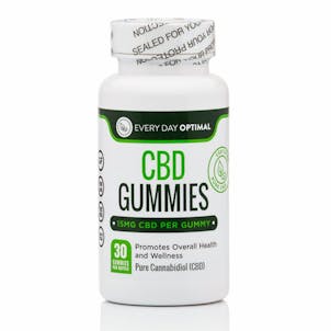 Product image for 15mg Pure CBD Oil Gummy Bears, 30 Gummies Per Bottle, THC Free CBD Gummies from Every Day Optimal