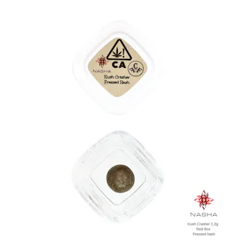 Photo of Kush Crasher 1.2g Red Pressed Hash (Full Cup Farmstead)