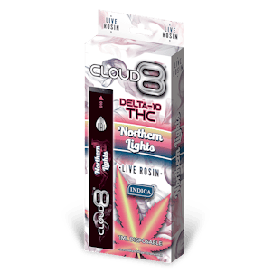 Photo of Cloud 8 *LIVE ROSIN* Delta 10 - Northern Lights - 1ML Disposable