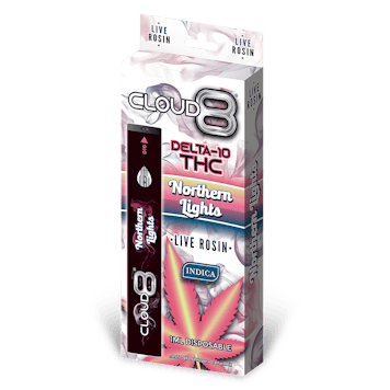 Photo of Cloud 8 *LIVE ROSIN* Delta 10 - Northern Lights - 1ML Disposable