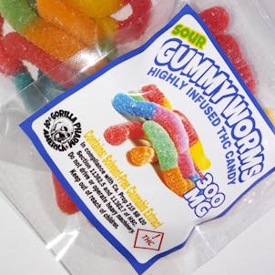 Photo of Sour Gummy Worms 300mg THC