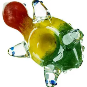 Photo of "Dichro Striped Rasta Turtle" Pipe