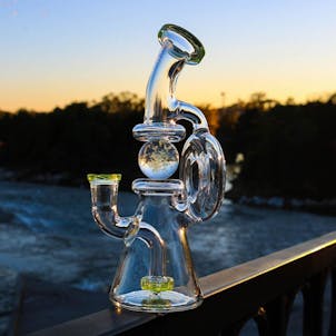 Photo of 8 inch Donut Chamber Rig w/ Showerhead Perc and Illuminate Ball