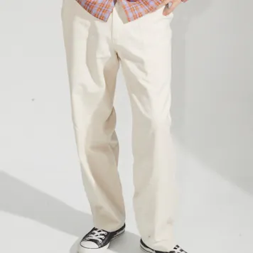 Photo of Afends Mens Chess Club - THC Essentials - Hemp Relaxed Pants - Natural