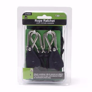 Photo of 247Garden 1/8" Heavy Duty Ratchet Reflector Hangers w/ Nylon Gear (Pair 150LB Max)