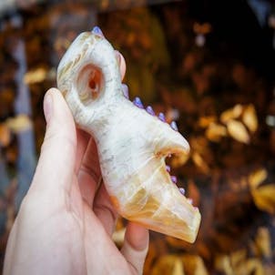 Photo of 4" Full Wrap & Rake Glass Claw Spoon