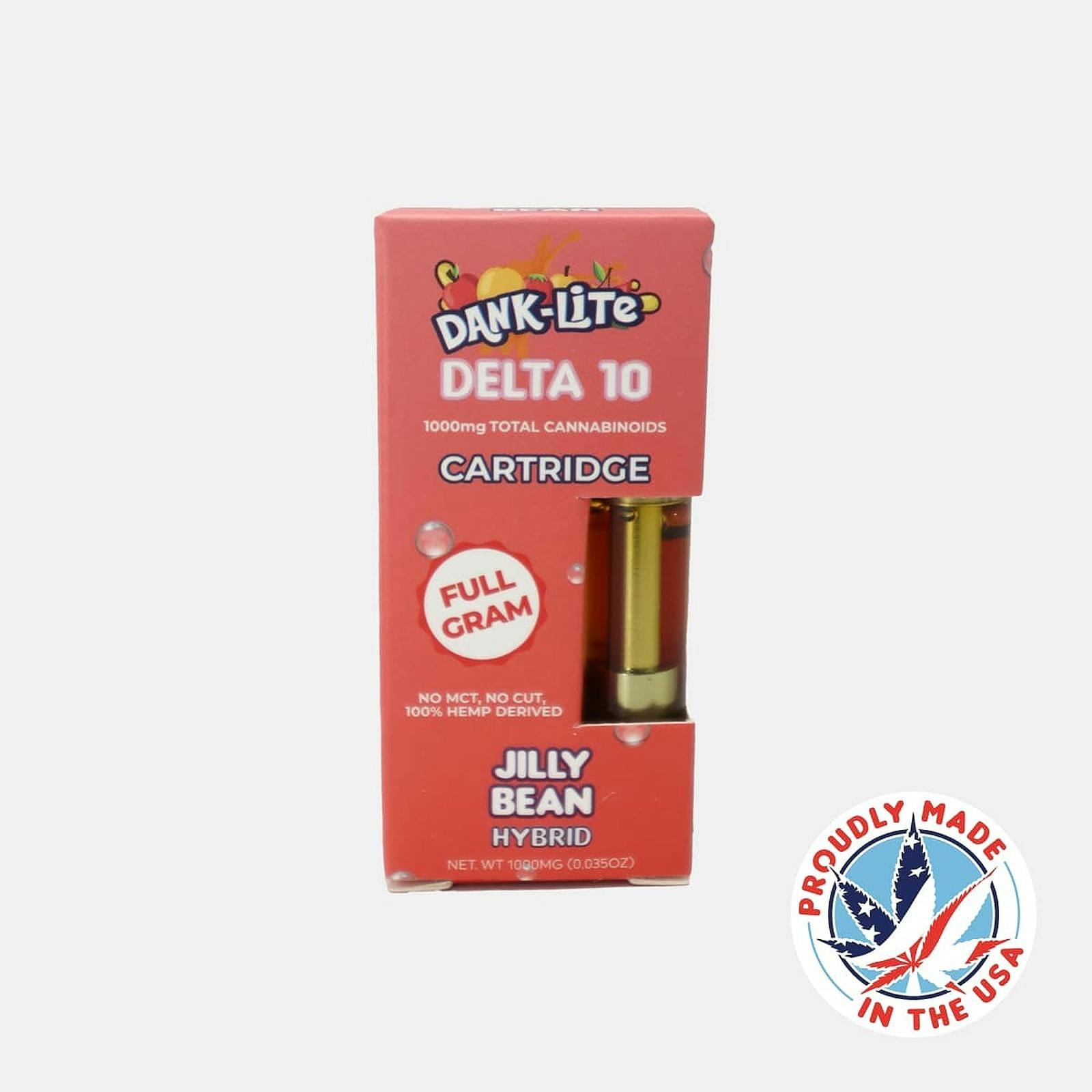 DankLite Delta 10 Vape Cartridge Jilly Bean (Hybrid) Leafly