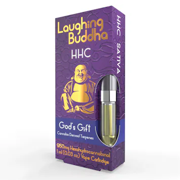 Photo of Laughing Buddha HHC 1ml vape cartridge - God's Gift