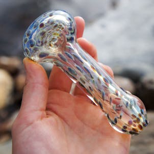 Photo of 4.5" Inside-Out Slime Cane Dot Spoon