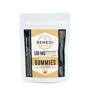 Photo of Remedi CBD Organic Daytime Edible Gummies - 100mg - Mixed Fruit