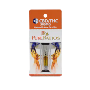 Photo of 1:1 CBD:THC Vape Cartridge
