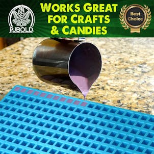 Photo of Square Silicone Mold, 1mL, 600 Cavity, Half Sheet, Blue