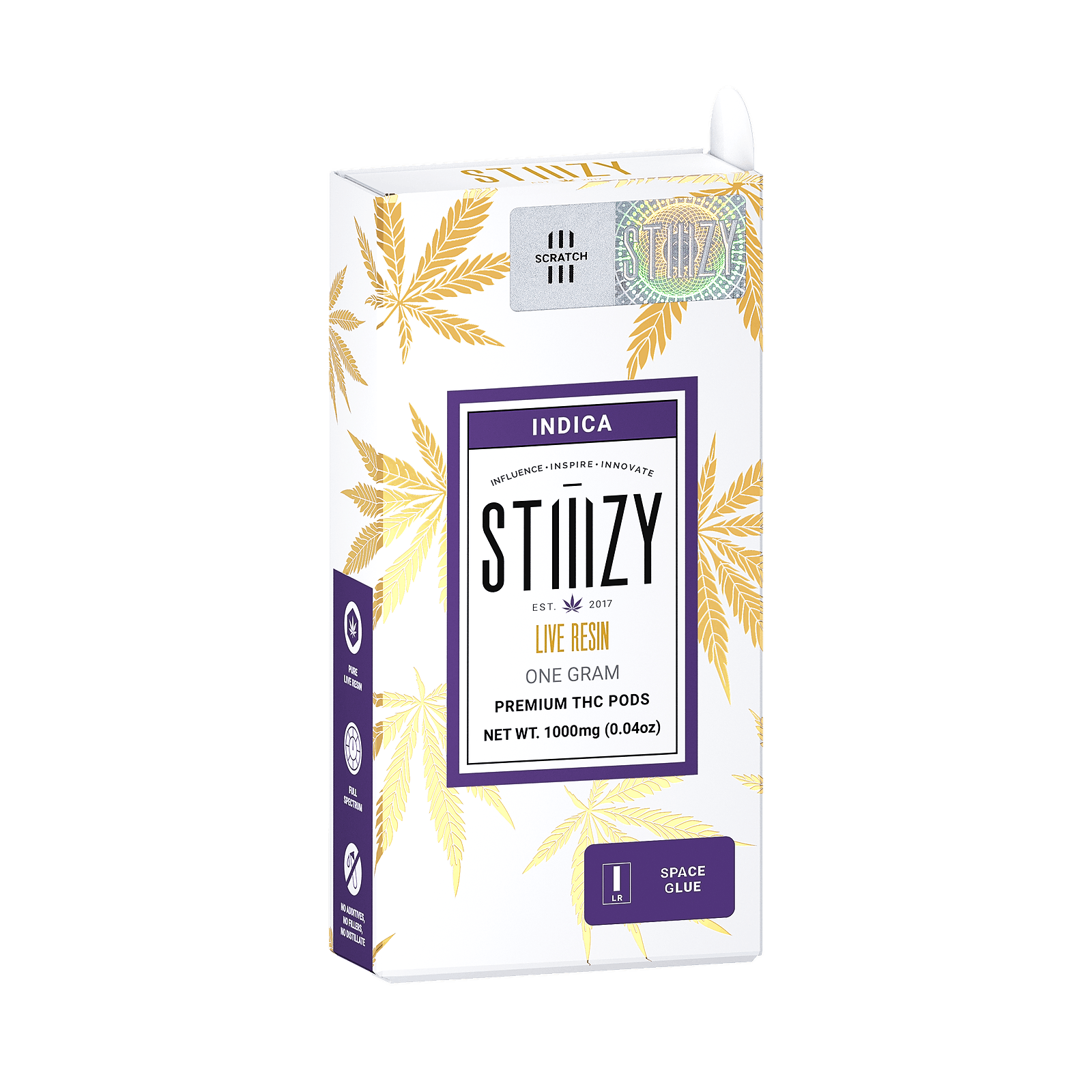 Stiiizy Space Glue Live Resin Pod 1g Leafly 0942