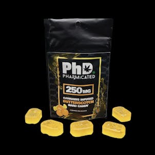Photo of PhD Hard Candy - Butterscotch - 250mg