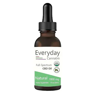 Photo of USDA Certified Organic CBD Oil — Natural — 1800mg