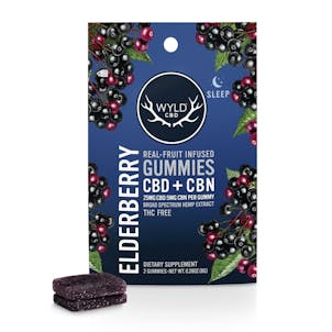 Photo of Elderberry CBD:CBN Gummies | 50mg:10mg | 2-pack